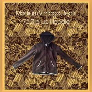 Roots 73 Vintage Brown Zip-Up Hoodie